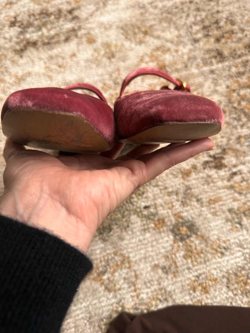 Sam Edelman Raspberry Mary Jane Flats. - Picture 11 of 16